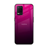 Purple Ombre Pattern Realme 8 5G Glass Back Cover Online
