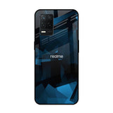 Polygonal Blue Box Realme 8 5G Glass Back Cover Online