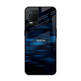 Blue Rough Abstract Realme 8 5G Glass Back Cover Online