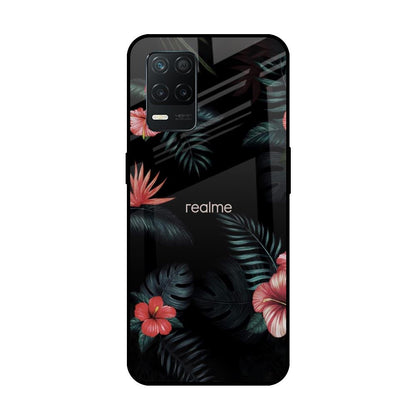 Tropical Art Flower Realme 8 5G Glass Back Cover Online