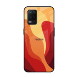 Magma Color Pattern Realme 8 5G Glass Back Cover Online