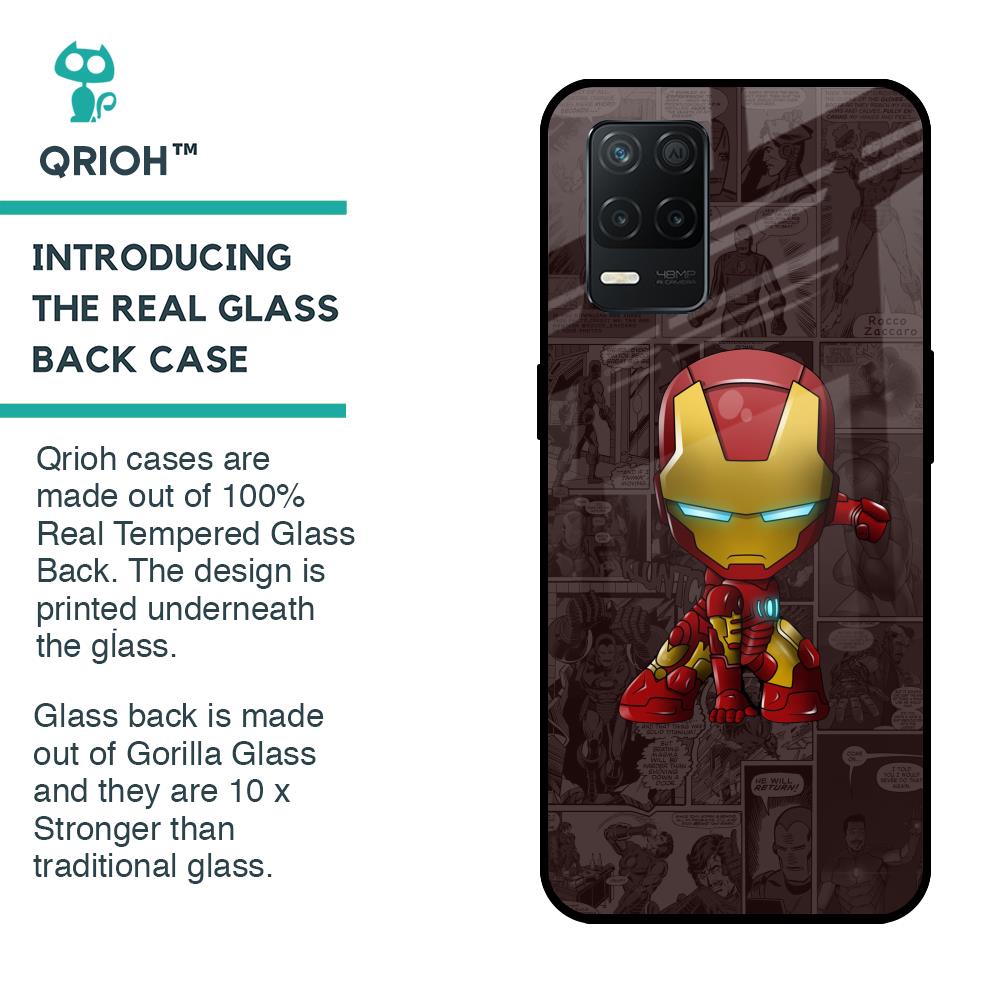 Angry Baby Super Hero Glass Case for Realme 8 5G
