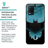 Cyan Bat Glass Case for Realme 8 5G