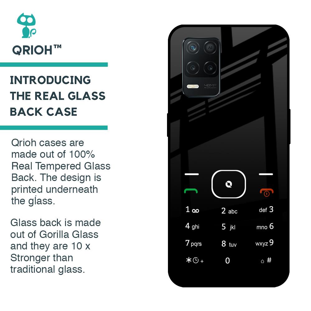 Classic Keypad Pattern Glass Case for Realme 8 5G
