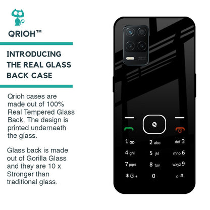 Classic Keypad Pattern Glass Case for Realme 8 5G