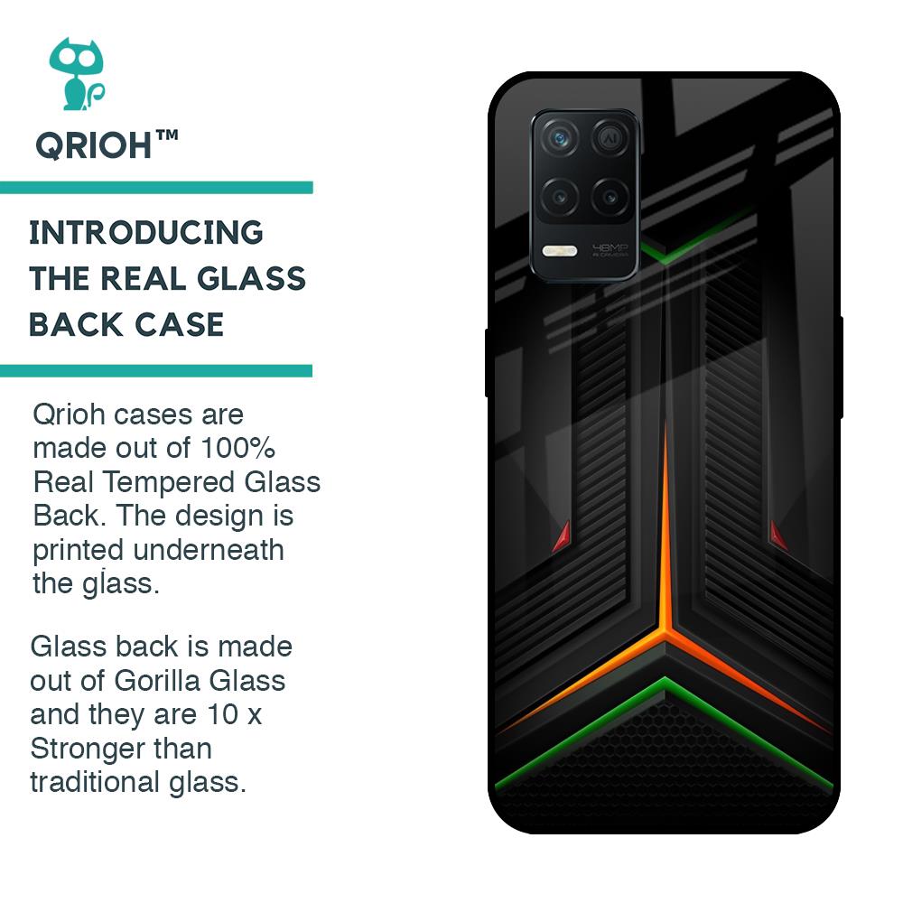 Modern Ultra Chevron Glass Case for Realme 8 5G
