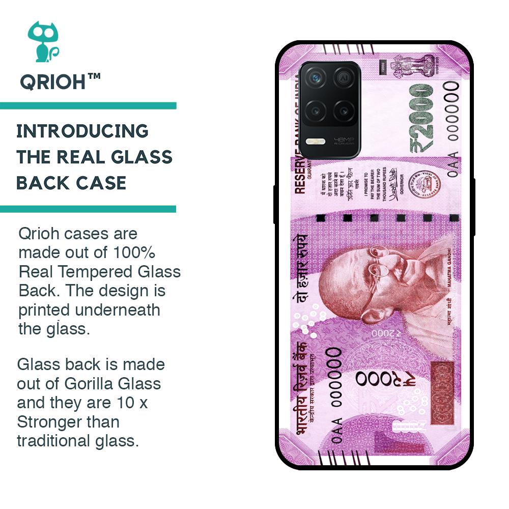 Stock Out Currency Glass Case for Realme 8 5G