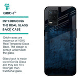 Dark Blue Grunge Glass Case for Realme 8 5G