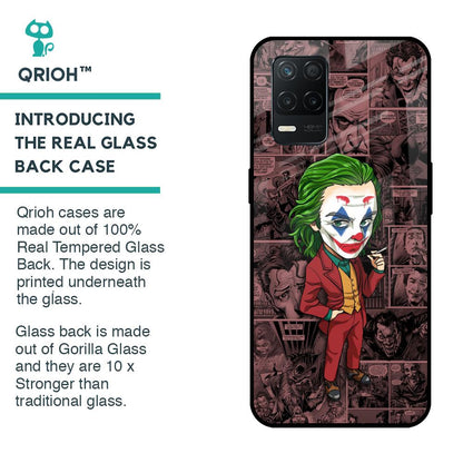 Joker Cartoon Glass Case for Realme 8 5G