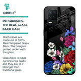 Rose Flower Bunch Art Glass Case for Realme 8 5G