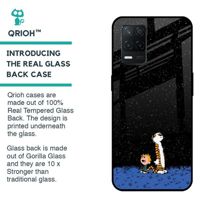 Night Sky Star Glass Case for Realme 8 5G