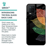 Colorful Leaves Glass Case for Realme 8 5G