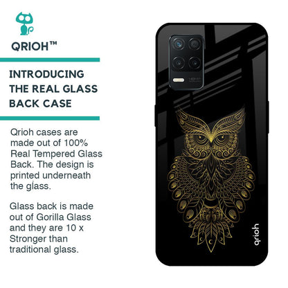 Golden Owl Glass Case for Realme 8 5G