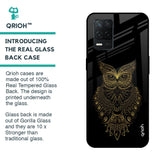 Golden Owl Glass Case for Realme 8 5G