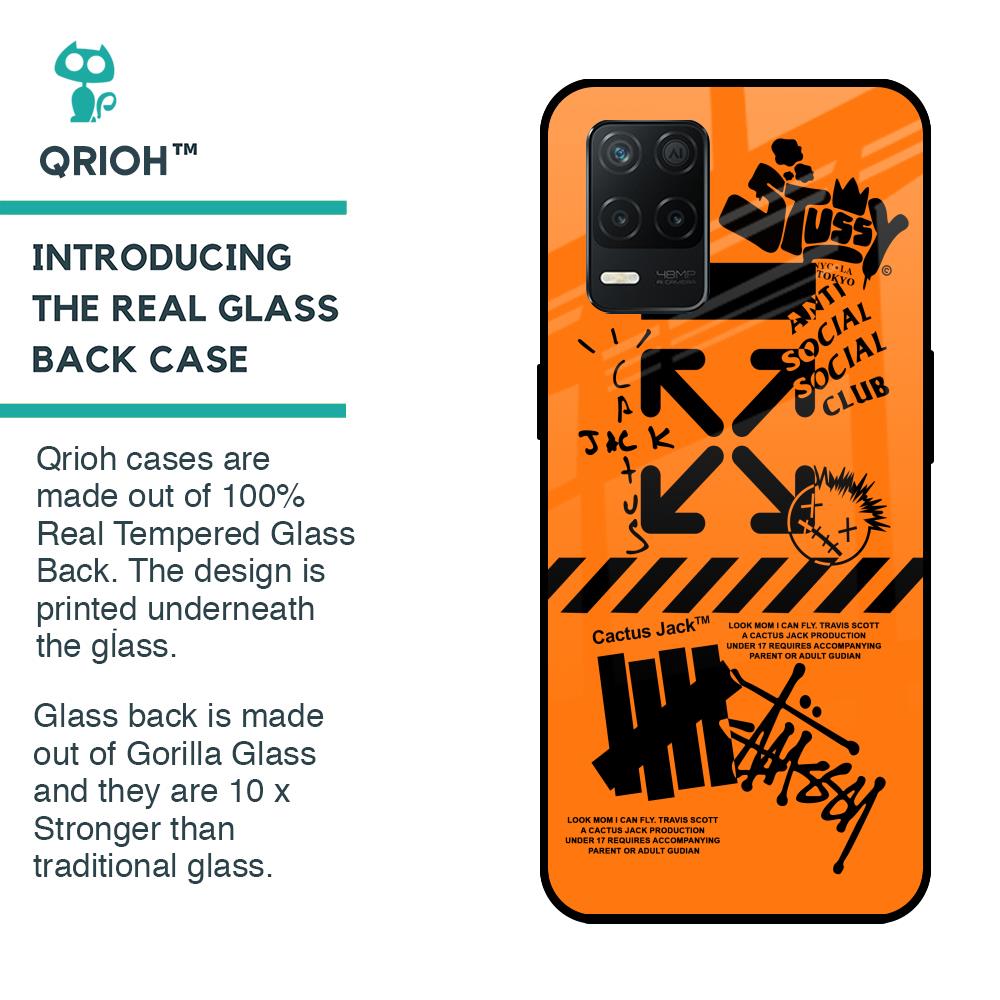 Anti Social Club Glass Case for Realme 8 5G