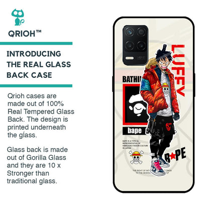 Bape Luffy Glass Case for Realme 8 5G