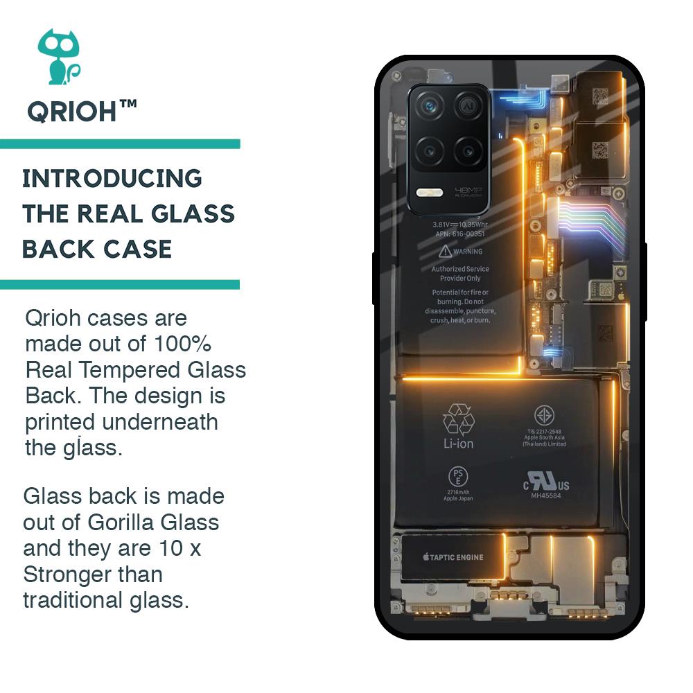 Glow Up Skeleton Glass Case for Realme 8 5G