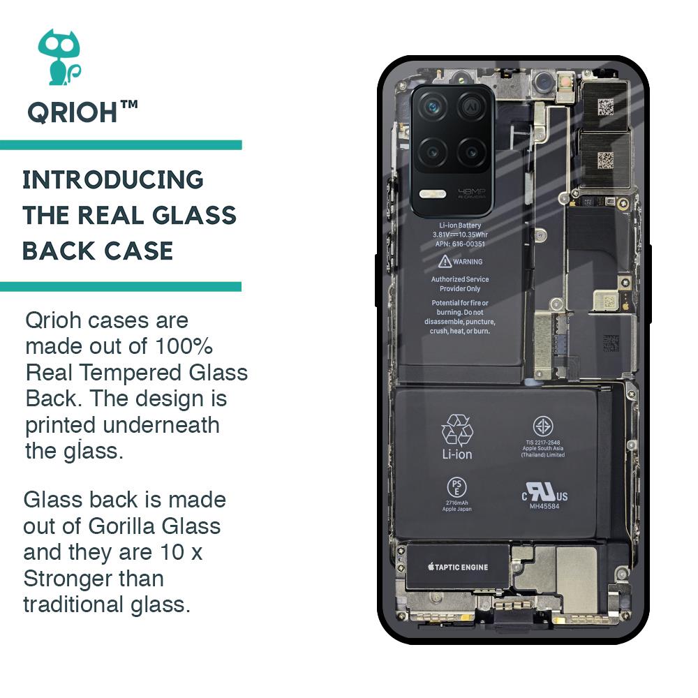 Skeleton Inside Glass Case for Realme 8 5G
