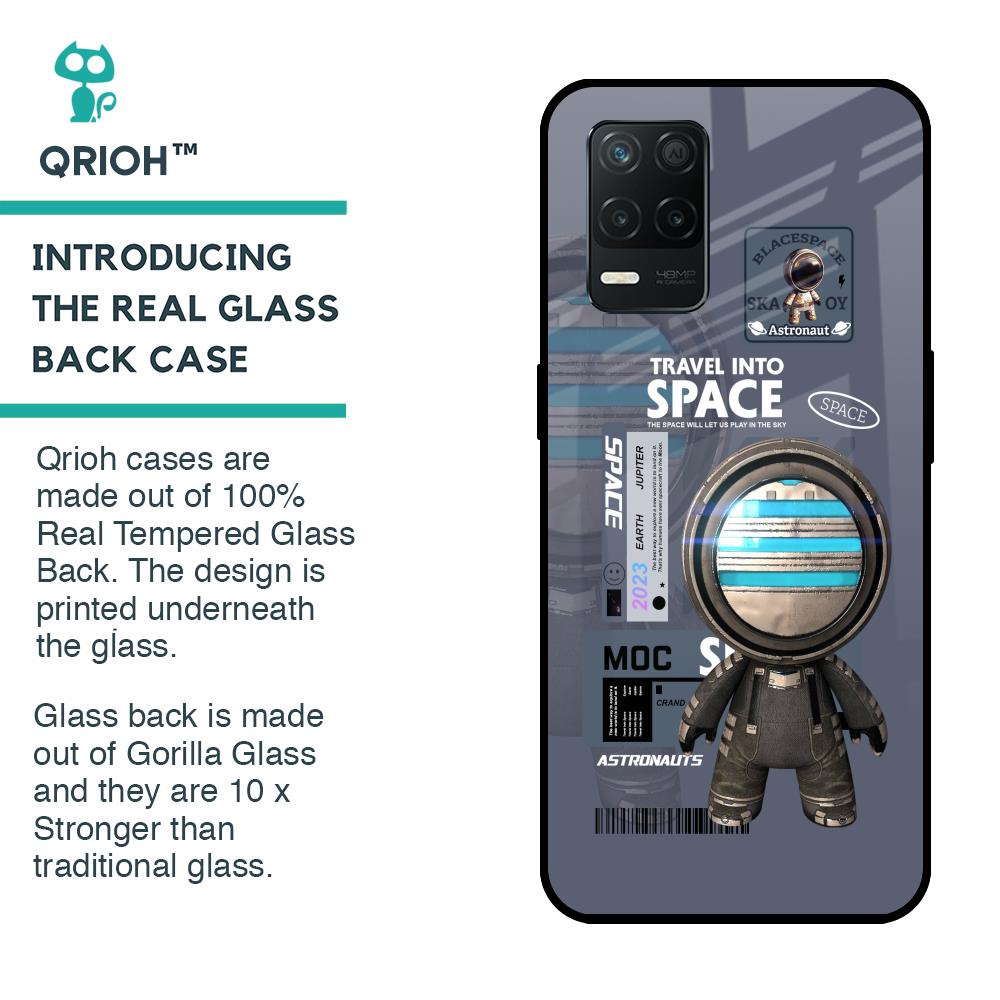 Space Travel Glass Case for Realme 8 5G