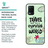 Travel Stamps Glass Case for Realme 8 5G