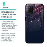 Falling Stars Glass Case For Realme 8 5G