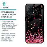Heart Rain Fall Glass Case For Realme 8 5G