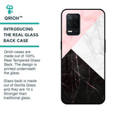 Marble Collage Art Glass Case For Realme 8 5G