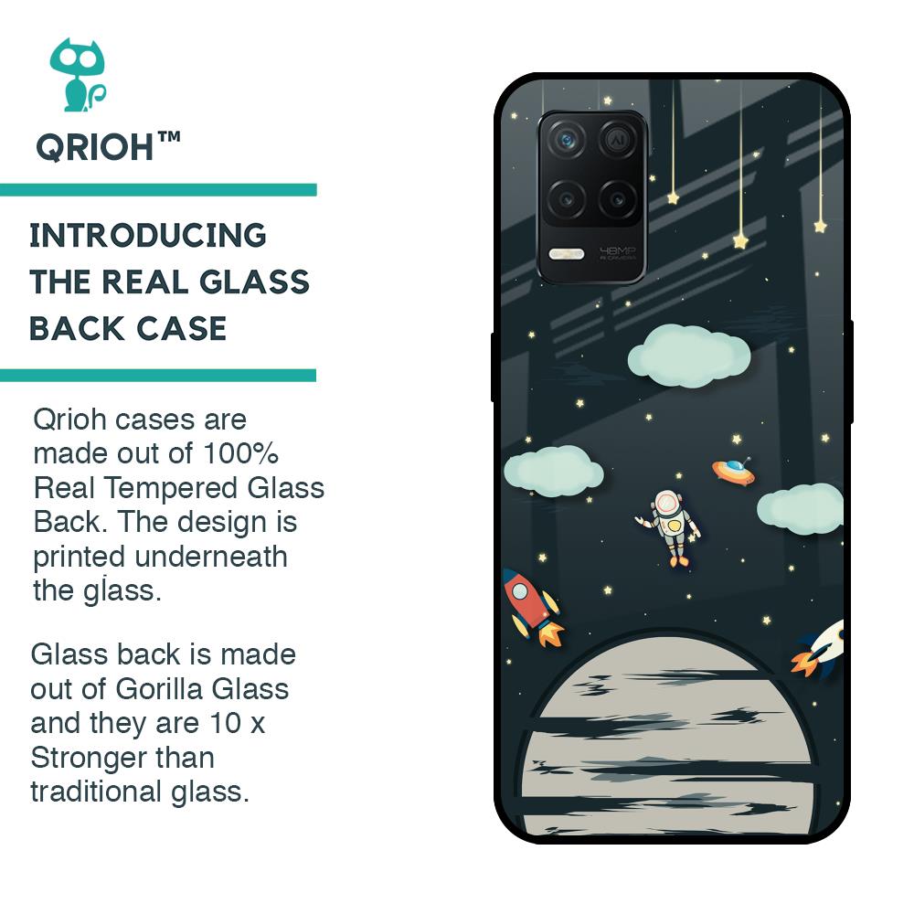 Astronaut Dream Glass Case For Realme 8 5G