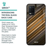 Diagonal Slash Pattern Glass Case for Realme 8 5G