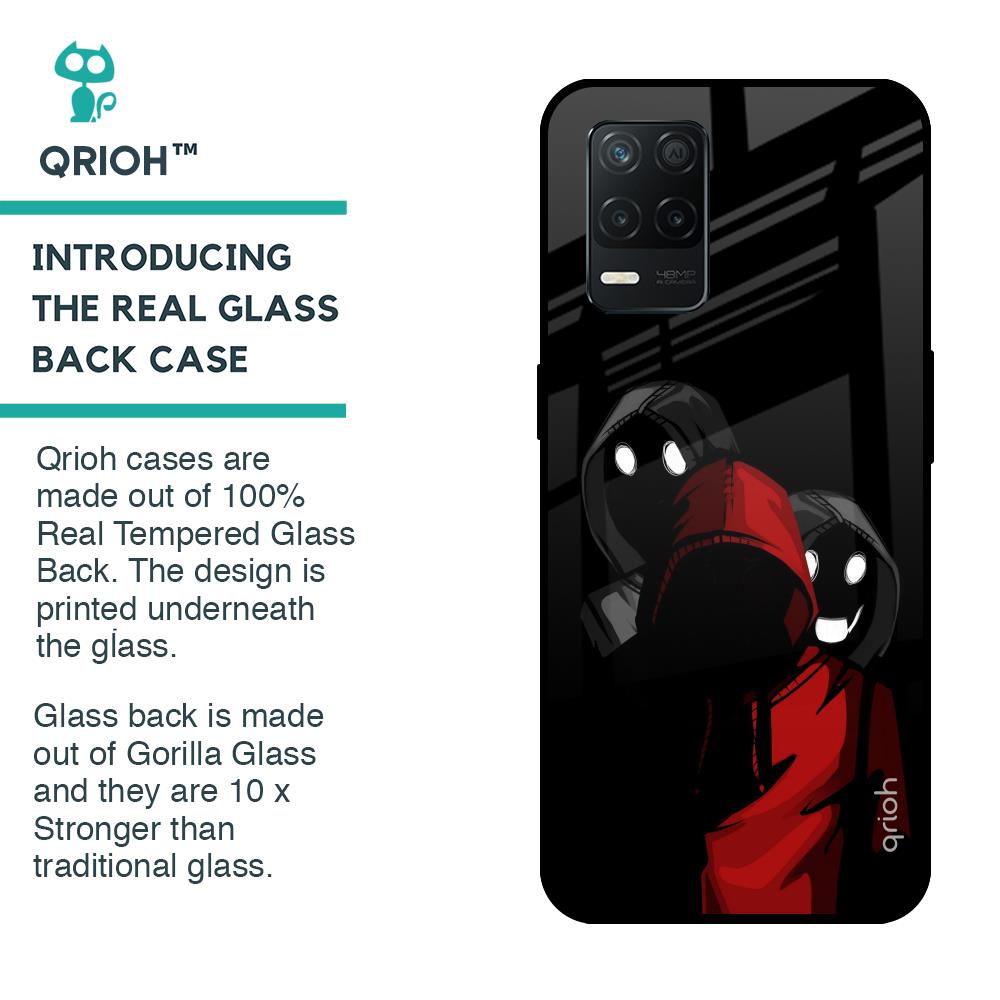 Shadow Character Glass Case for Realme 8 5G