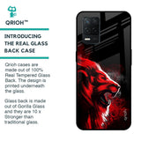 Red Angry Lion Glass Case for Realme 8 5G