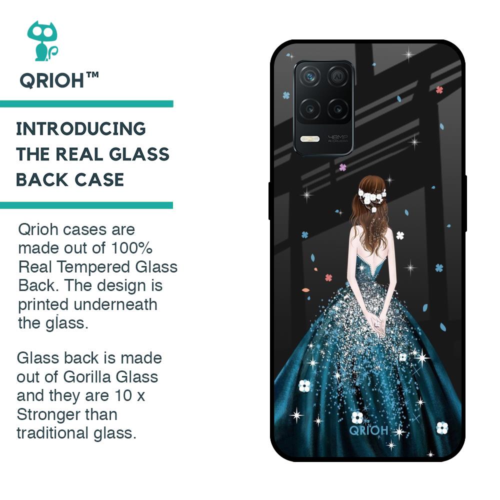 Queen Of Fashion Glass Case for Realme 8 5G
