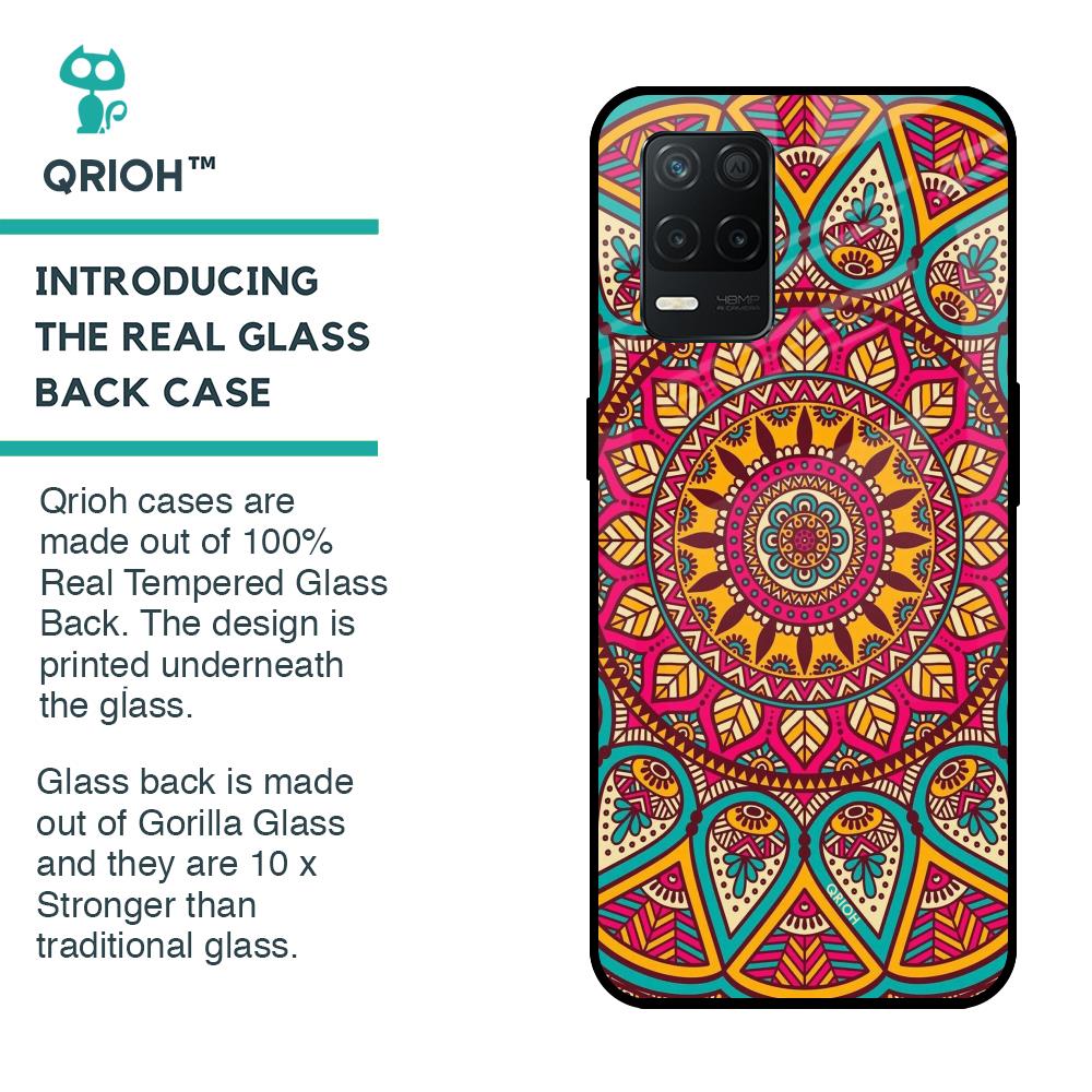 Elegant Mandala Glass Case for Realme 8 5G