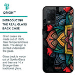 Retro Gorgeous Flower Glass Case for Realme 8 5G