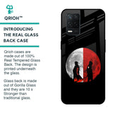 Anime Red Moon Glass Case for Realme 8 5G