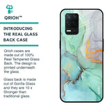 Green Marble Glass case for Realme 8 5G