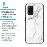 Modern White Marble Glass case for Realme 8 5G