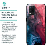 Blue & Red Smoke Glass Case for Realme 8 5G