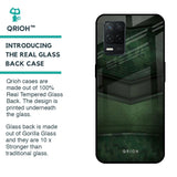 Green Leather Glass Case for Realme 8 5G