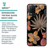 Lines Pattern Flowers Glass Case for Realme 8 5G