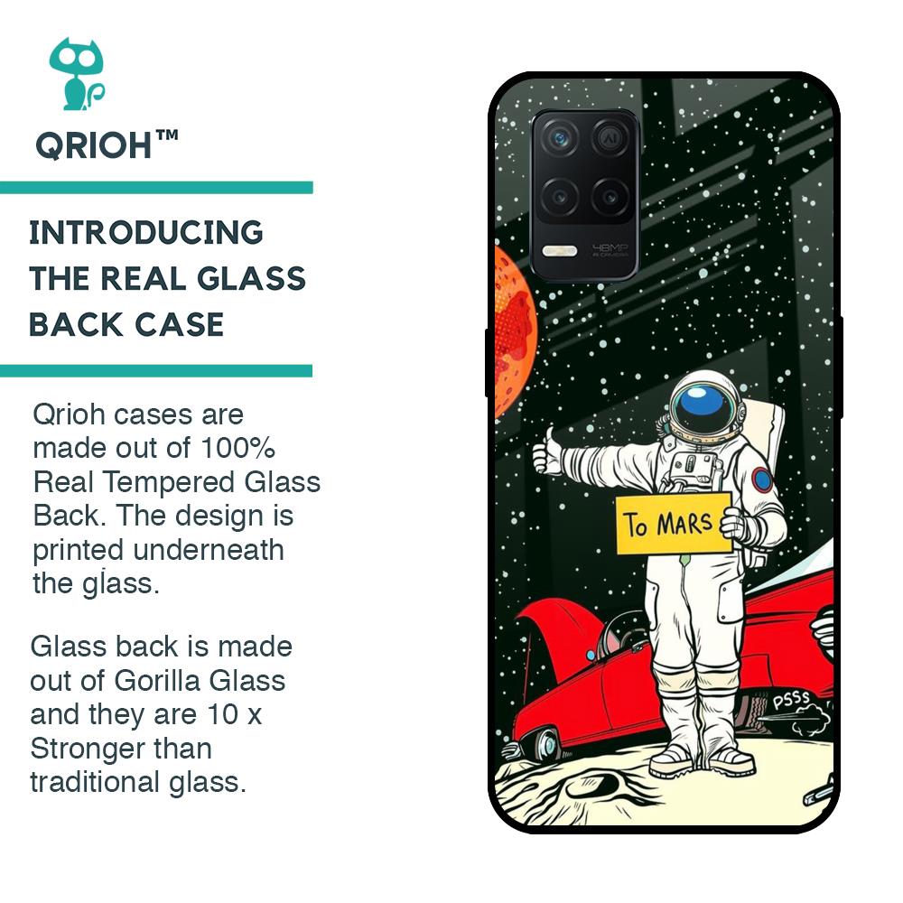 Astronaut on Mars Glass Case for Realme 8 5G