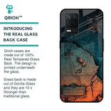 Geographical Map Glass Case for Realme 8 5G