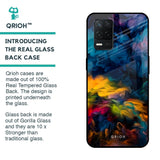 Multicolor Oil Painting Glass Case for Realme 8 5G