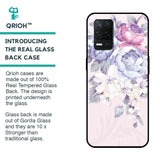 Elegant Floral Glass case for Realme 8 5G