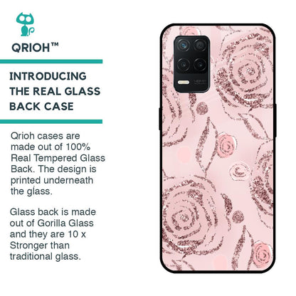 Shimmer Roses Glass case for Realme 8 5G