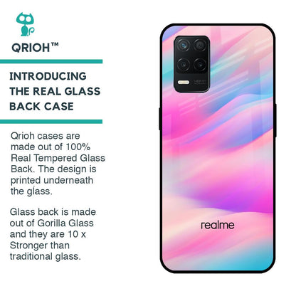 Colorful Waves Glass case for Realme 8 5G
