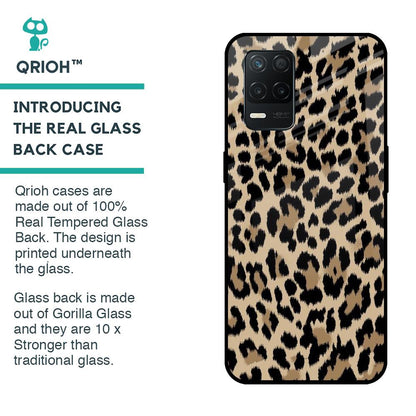 Leopard Seamless Glass Case For Realme 8 5G