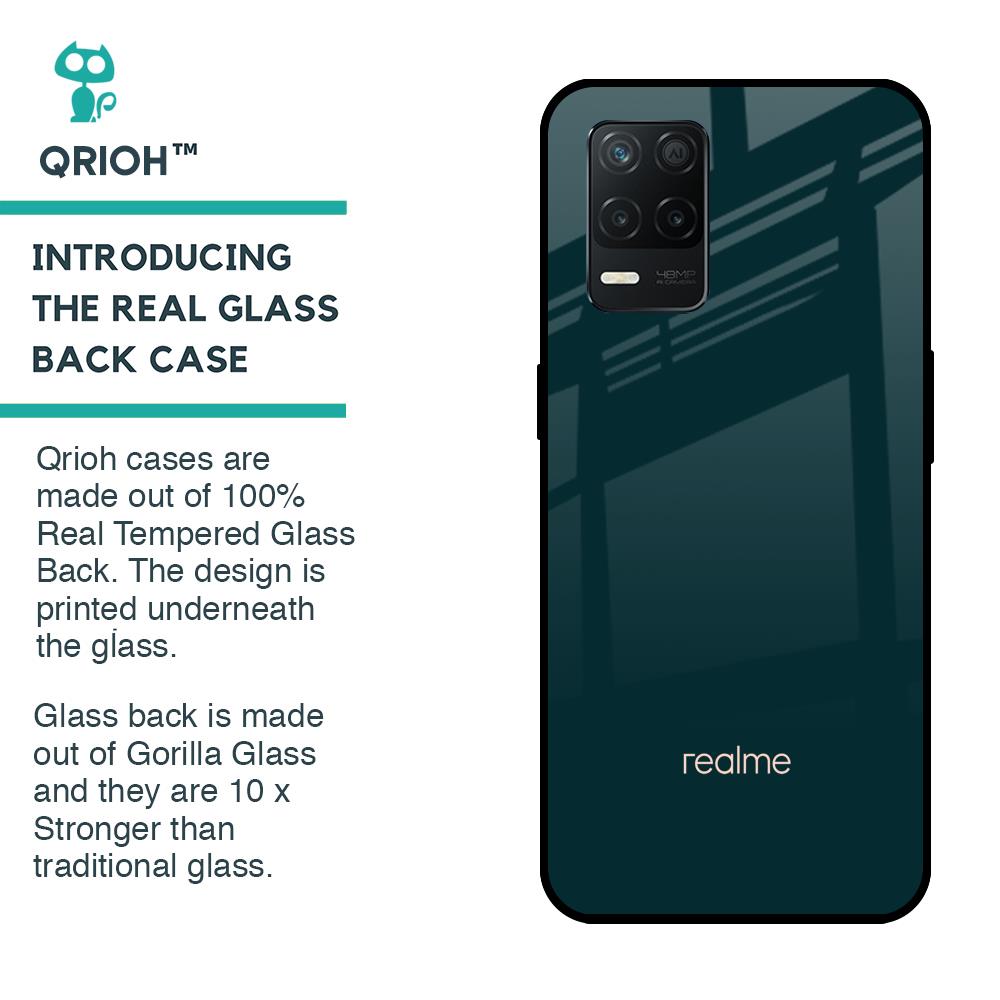 Hunter Green Glass Case For Realme 8 5G