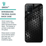 Dark Abstract Pattern Glass Case For Realme 8 5G