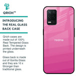 Pink Ribbon Caddy Glass Case for Realme 8 5G